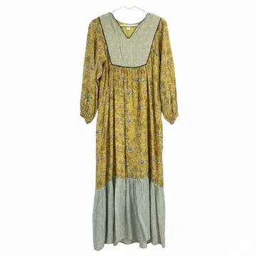 인도산 블록 프린트 원피스