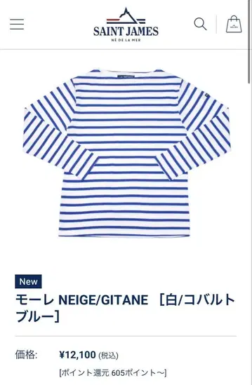 세인트 제임스 모레 neige/gitane T4