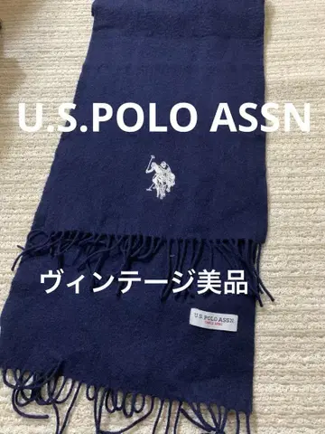 U.S. POLO ASSN. 네이비 머플러. 빈티지 새상품급.