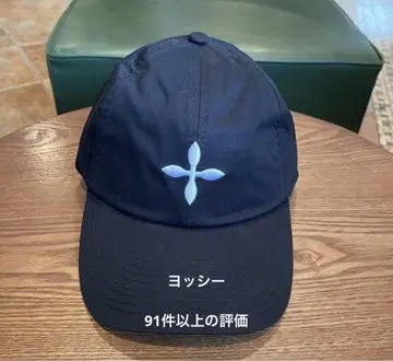 SMFK 리본 로고 자수 캡 베이스 볼캡 블랙