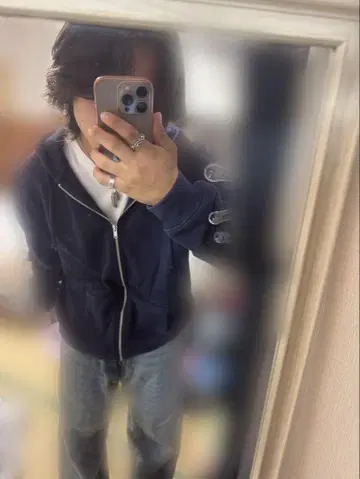 GAP 네이비 집업 후드티