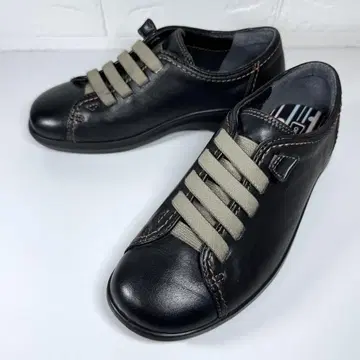 [ 새상품급 ] 아킬레스 솔보 스니커즈 가죽 컴포트 블랙 22.5cm
