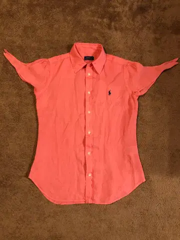 폴로 랄프로렌 린넨 100% Ladies 반팔 셔츠 XS