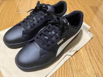 새상품급 puma 스니커즈 로우컷 로우테크 블랙 27.5cm