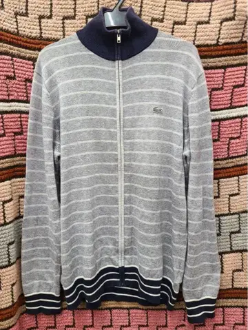 LACOSTE 라코스테 워셔블 울 집업 니트 스웨터