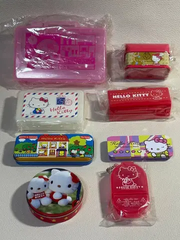 헬로키티 HELLO KITTY 딸기 신문 부록 케이스 여러가지 8점
