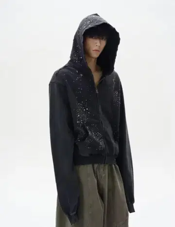 WLNEXT 라메 지퍼 후디 y2k MASU