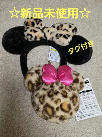 미사용 새상품 레오파드 무늬 미니 머리띠 파우치 2종 세트