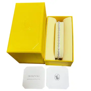 새상품급 Swarovski 팔찌 매트릭스 테니스 지르코니아 박스 포함