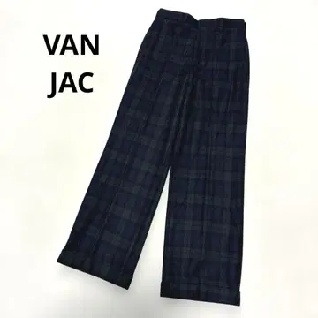 새상품급 VAN Jacket 타탄 체크 울 팬츠 작은 사이즈