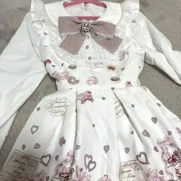 LIZLISA 메니 하트 애프터눈티 패턴 셋업