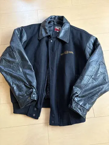 CANADA SPORTWEAR 바시티 자켓 블랙 캐나다제 구제 의류 가죽