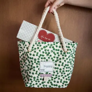 Herlipto Cherry Tote Bag / green