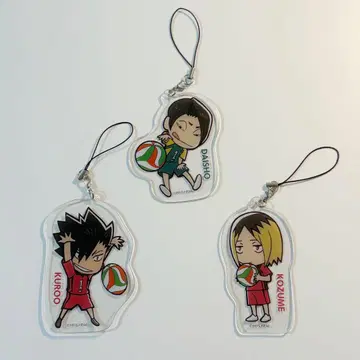 하이큐 후니후니 스트랩 컬렉션 쿠로오 테츠로 코즈메 켄마 다이쇼 유우