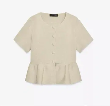 ZARA 페플럼 숏 슬리브 니트 자켓