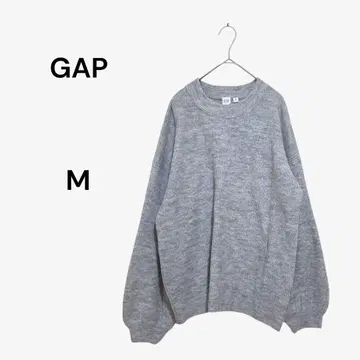 갭 스웨터 루즈핏 크루넥 M 그레이 니트