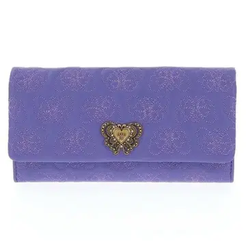 새상품 ANNA SUI 체이스 덮개 장지갑 퍼플