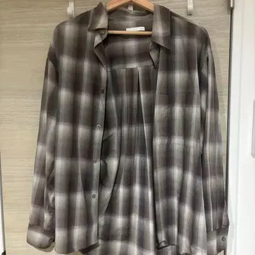 OMBRE CHECK LOOSE SHIRT