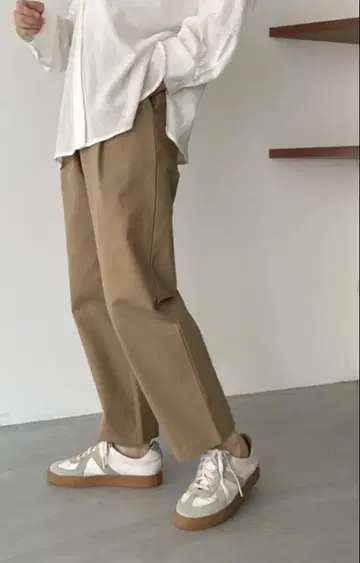 CANALJEAN via j 코튼 턱 팬츠