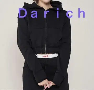 [ 새상품 ] 다리치 후드 맨투맨 프리 사이즈 여성용 블랙
