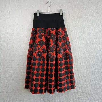 PICTURES 꽃무늬 x 도트 무늬 스커트