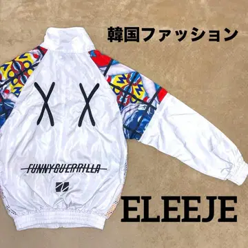 ( ELEEJE ) 윈드 브레이커 블루종 하라주쿠 스타일 한국 패션