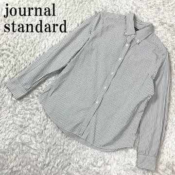 journal standard 긴팔 스트라이프 셔츠 그레이 B561