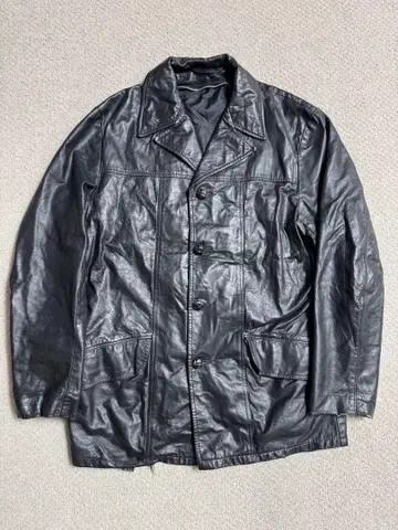 US 빈티지 70s 가죽 카코트 Gap 등