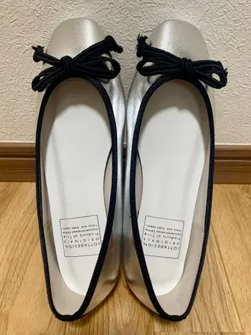LOTTADESIGN 실버 플랫슈즈 22.5cm