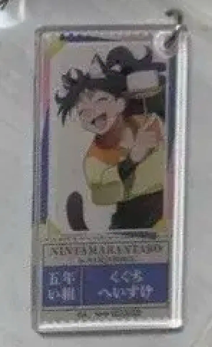 Nintama Cuckoo Nanja Town Mini-game Success Prize Ticket-style Keyholder