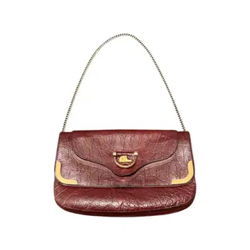 archive red grunge shoulder bag y2k