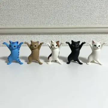 고양이 펜 받침대 5개 세트