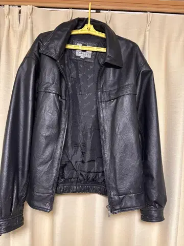 PELLE CUIR 블랙 가죽 자켓 M
