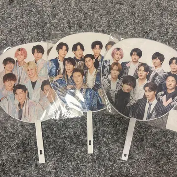 SnowMan 집합 부채와 집합 사진