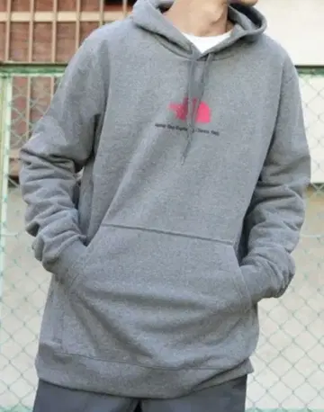 The North Face 그레이 후드티