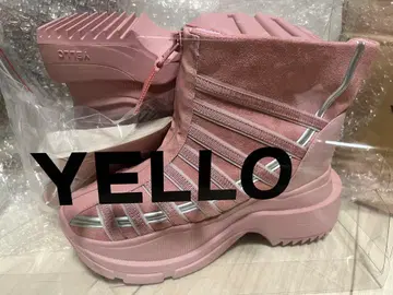 YELLO 핑크 부츠 S사이즈 통굽 밑창 포함 새상품