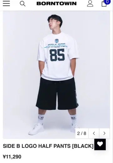 BORN TO WIN 버뮤다 팬츠 블랙 1 사이즈