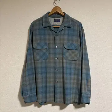 PENDLETON 보드 셔츠 60수 펜들턴 옴브레 섀도우 L
