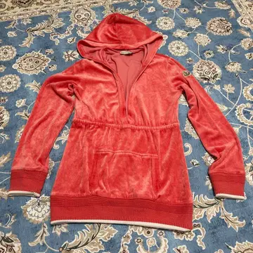 MONCLER 후드 부착 후드티 S 사이즈 핑크