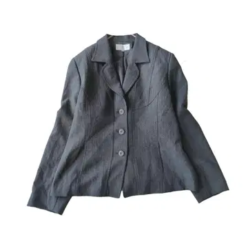 70s Vintage tailored jacket stripe grey