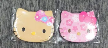 헬로키티 페이스 캔 배지 일광화상 벚꽃