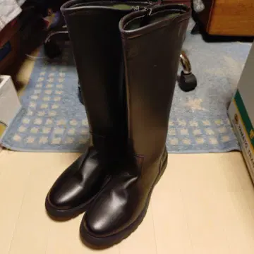 블랙 롱 부츠 27cm 지퍼 포함