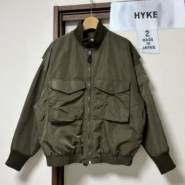 HYKE WEP JAKET G-8 플라이트 자켓 블루종 MA-1