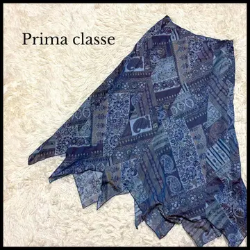 [ Prima classe ] 플리마클라세 비대칭 롱 스커트 파랑