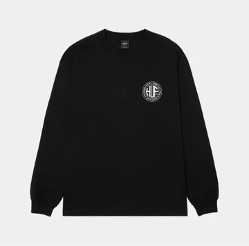 HUF 블랙 로고 긴팔 트레이닝복 리저널 롱 슬리브 티셔츠 블랙