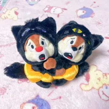 디즈니 칩앤데일 봉제 인형 키링 할로윈