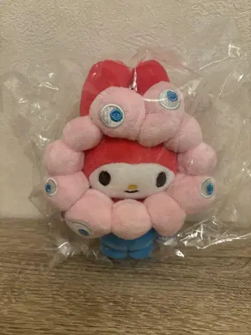 오사카 엑스포 회장 내 한정판 마이멜로디 봉제 인형 스트랩 카라비너 포함