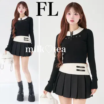 택 포함 새상품 다리치 DARICH 니트 셋업 블랙 FL