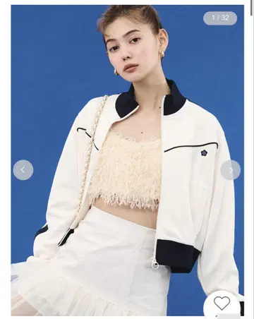 lily brown MARY QUANT 콜라보 트랙 저지 아이보리
