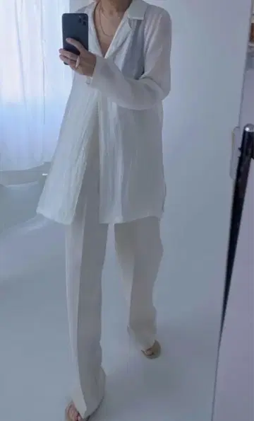 ENOF 스트레이트 팬츠 / 화이트